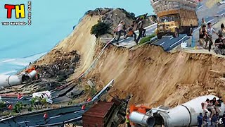 Massive landslide disasters caught on camera #68 - Most Dangerous landslide in the world