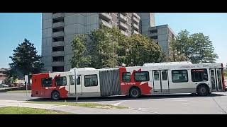 OC Transpo bus #6372 a 2008 New Flyer D60LF articulated Low Floor bus | 92 Greenboro