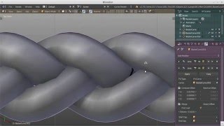 Blender 2.76b: Modeling a braid in two ways