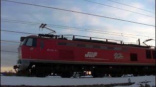 レッドサンダーEF510-6牽引高速貨物3097レ 広島→新潟
