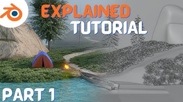 Create a Photo-Realistic forest - Blender Tutorial Explained Part 1