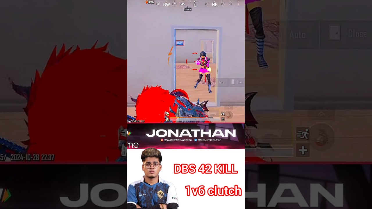 JONATHAN challenge DBS par kills 1000RS LolzZz gaming 40 kills FUNNY Moment🤣🤣🤣