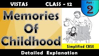 Memories of Childhood - We Too are Human Beings | Vistas  Chapter - 8  Part - 2 | in Hindi