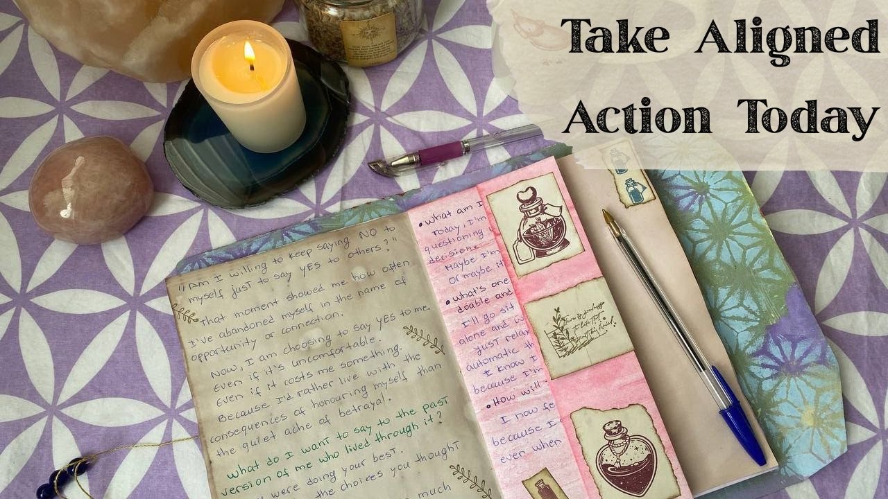 How to Take Aligned Action – Journal With Me Day 4 - YouTube
