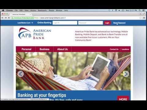 American Pride Bank Online Banking Login Instructions