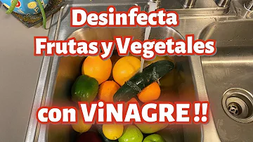 ¿El vinagre y la sal limpian las verduras?
