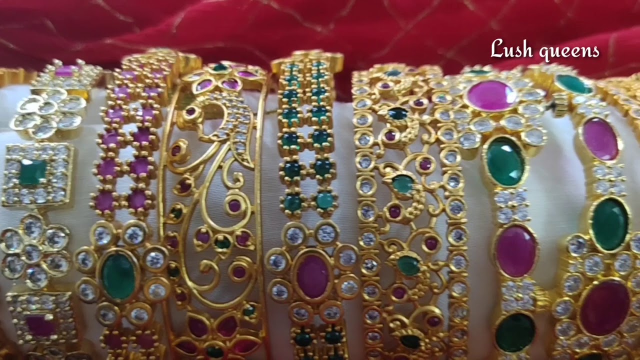One gram gold bangles | lush queens | whatsap to purchase 6301444133