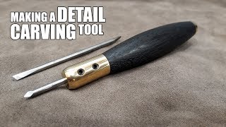 Making A Detail Carving Tool by The Small Workshop 261,776 views 4 years ago 14 minutes, 25 seconds