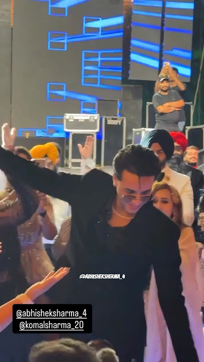 Abhishek Sharma's sister ki wedding #abhisheksharma #punjabi #wedding #indiancricketer #bhangra