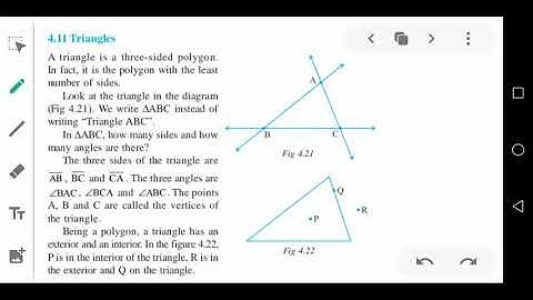 Cbse, class 6,Basic geometrical ideas, Triangle