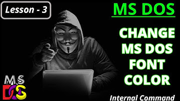 MS DOS Tutorial in hindi | ms dos internal and external commands in hindi #msdos #msdostips