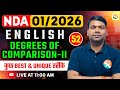 Degree of Comparison- 02 | NDA English Classes 2026 | English Classes for NDA 2026  | NDA