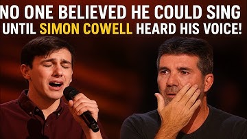 “No One Believed He Could Sing – Until Simon Cowell Heard His Voice!”