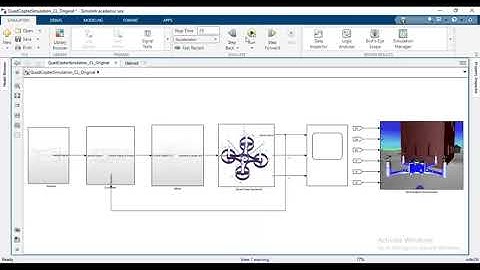 Mini Drone Modelling Simulation Control and Visualization