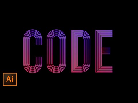 Scratch Line Text Effect Using Blend Tool in Adobe Illustrator Tutorial CC