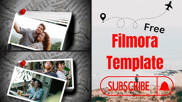 Filmora Template - Flip down Photo slideshow - Filmora 13