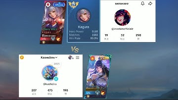 MLBB WANWAN29 VS INOSHIMO  |  KAGURA VS KAGURA  | 1 VS 1  KAGURA