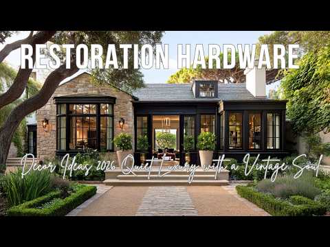 Decor Ideas 2026 x Restoration Hardware – Quiet Luxury with a