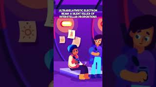 Ultrarelativistic Electron Beam: A Silent Killer of Interstellar Proportions