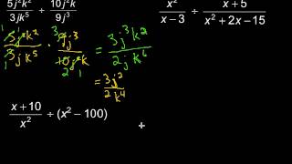 Dividing Rational Expressions