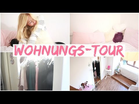 Wohnungs tour i schlafzimmer, wohnzimmer, kleiderschrank, bad ... Schlafzimmer und wohnzimmer in einem