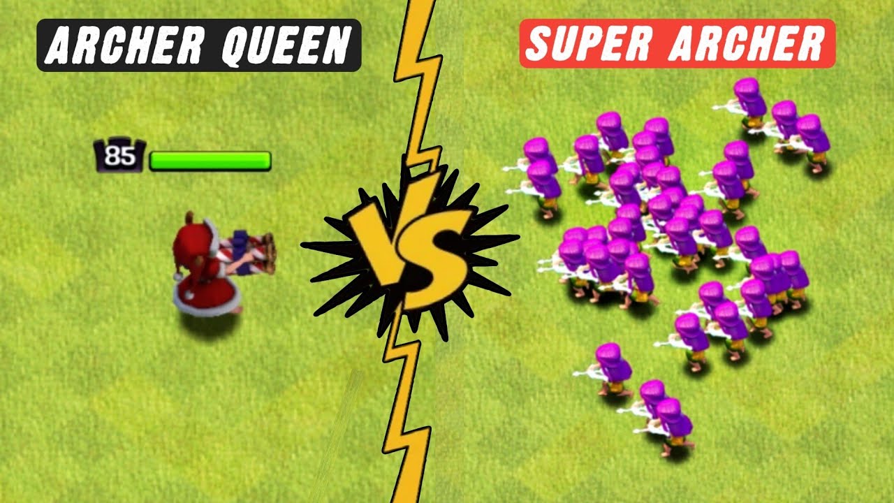 Archer Queen VS All Super Troops | Clashofclans | Theopclash
