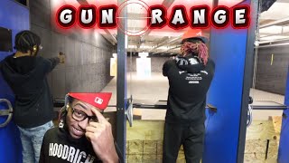 MY FIRST TIME AT THE(GUN RANGE🔫!!!)