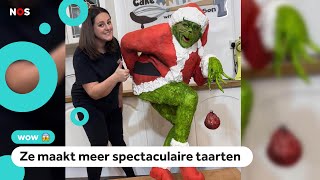 Vrouw Bakt 15 Meter Hoge Kerstmonster-Cake