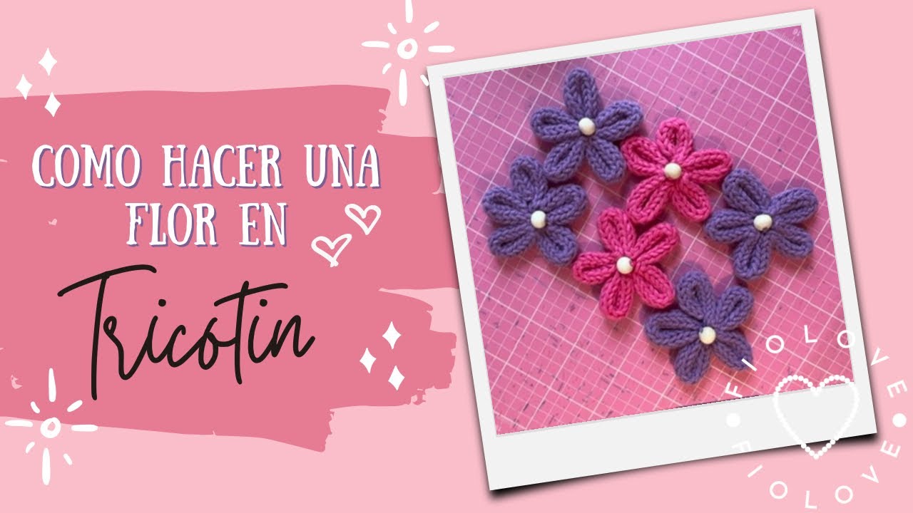 Como hacer una flor en icord o tricotin - how to make a flower with icord - handmade - fio.love