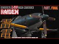 hasegawa 1/32 raiden MITUBISHI J2M3 scale model aircraft build