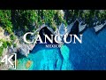 Voler audessus de cancun mexique 4k  merveilleux paysage naturel avec de la musique apaisante