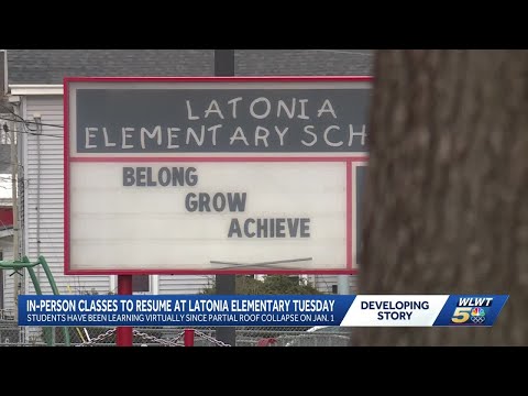In-person classes to resume at Latonia Elementary School after roof collapse