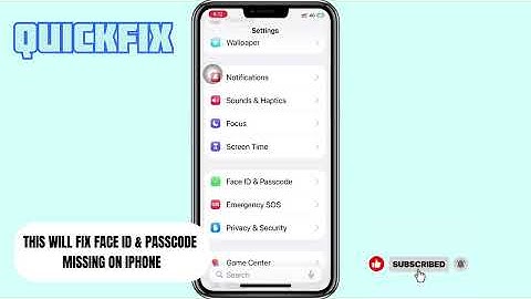 How To Fix Face ID and Passcode Missing in Settings in iPhone | Touch ID and Passcode Missing