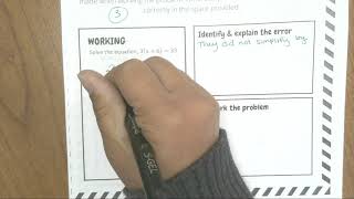 Error Analysis With Solving Equations