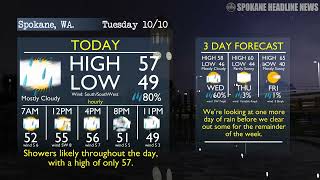 Spokane's best 3 day forecast: We should be seeing plenty of rain today and tomorrow.