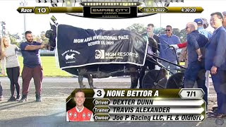 Yonkers Raceway 10/15/2022 - None Bettor A captures Aria Pace in World Record 2:20.3