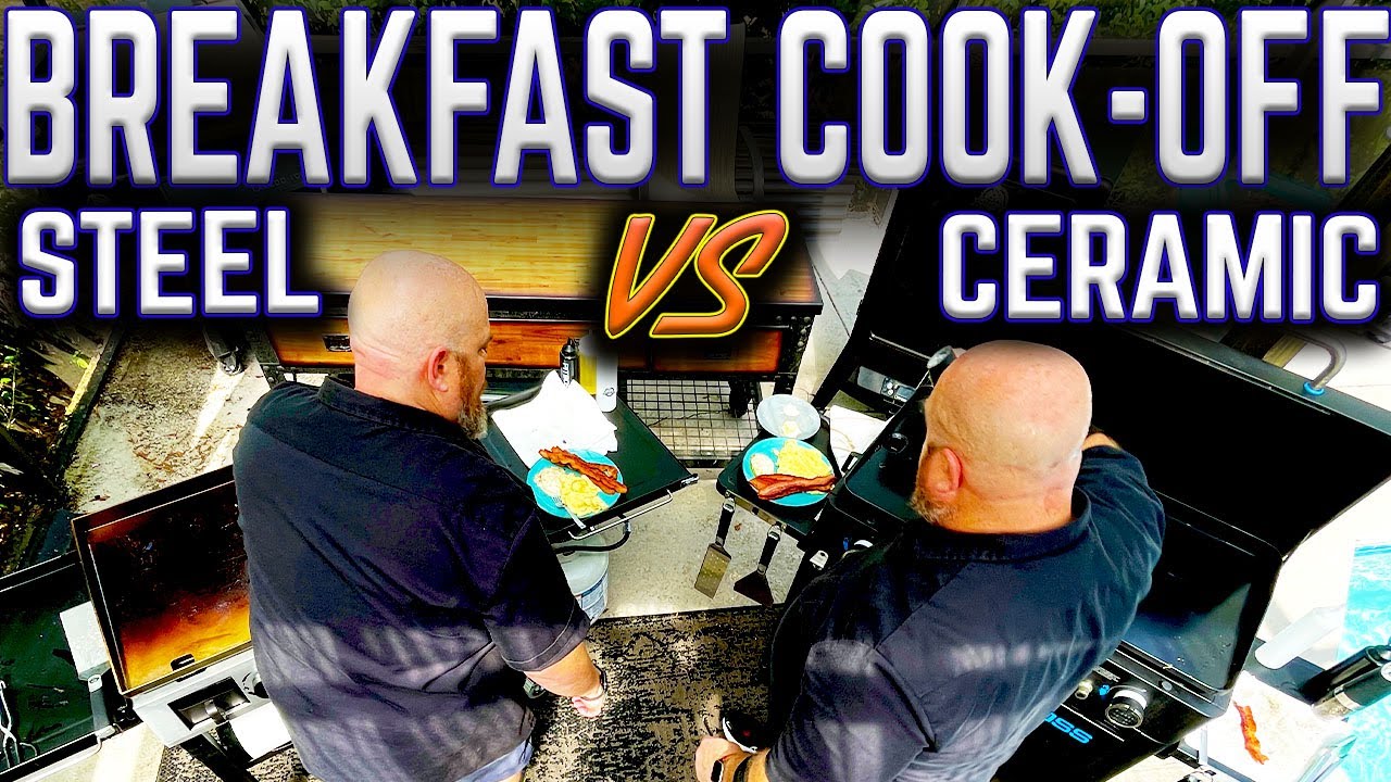 CERAMIC VS STEEL GRIDDLE WHICH COOKS A BETTER BREAKFAST?? PIT BOSS