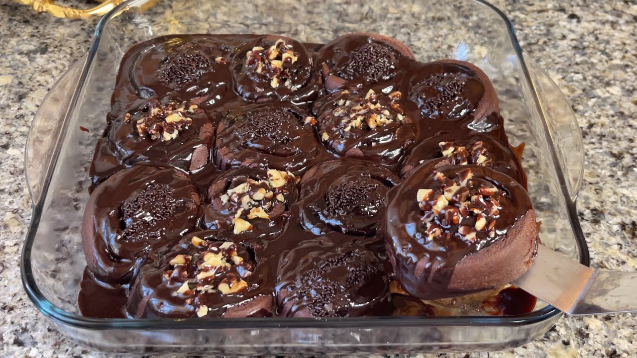 ألذ سينابون بطريقة سهلة ومختلفة مكونات في المنزل👌🏻سجليه عندك غتصبحي مدمنة عليه لي عشاق الشكولاته