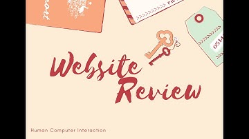 Lab Assignment 1: Website Review