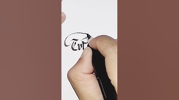 write Tutorials in calligraphy #handwriting #calligraphyart #shortvideo