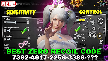 New Update 3.4 ✅ Best Sensitivity Code + Control Settings Pubg Mobile/Bgmi Sensitivity 2024