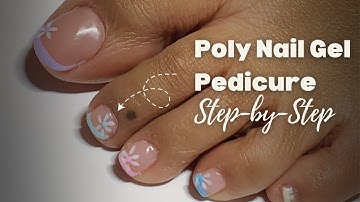 Beginner Poly Nail Gel Toenail Tutorial | Step-by-Step Guide 💅 (CC)