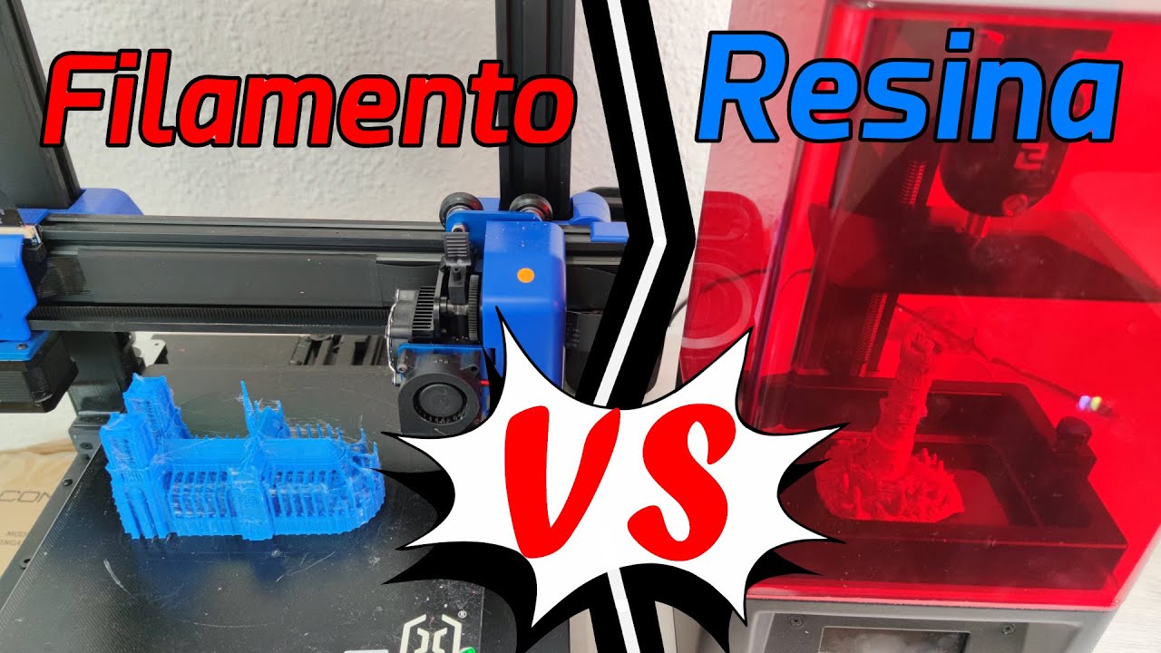 Impresora 3D resina vs filamento, ¿Cual mejor?