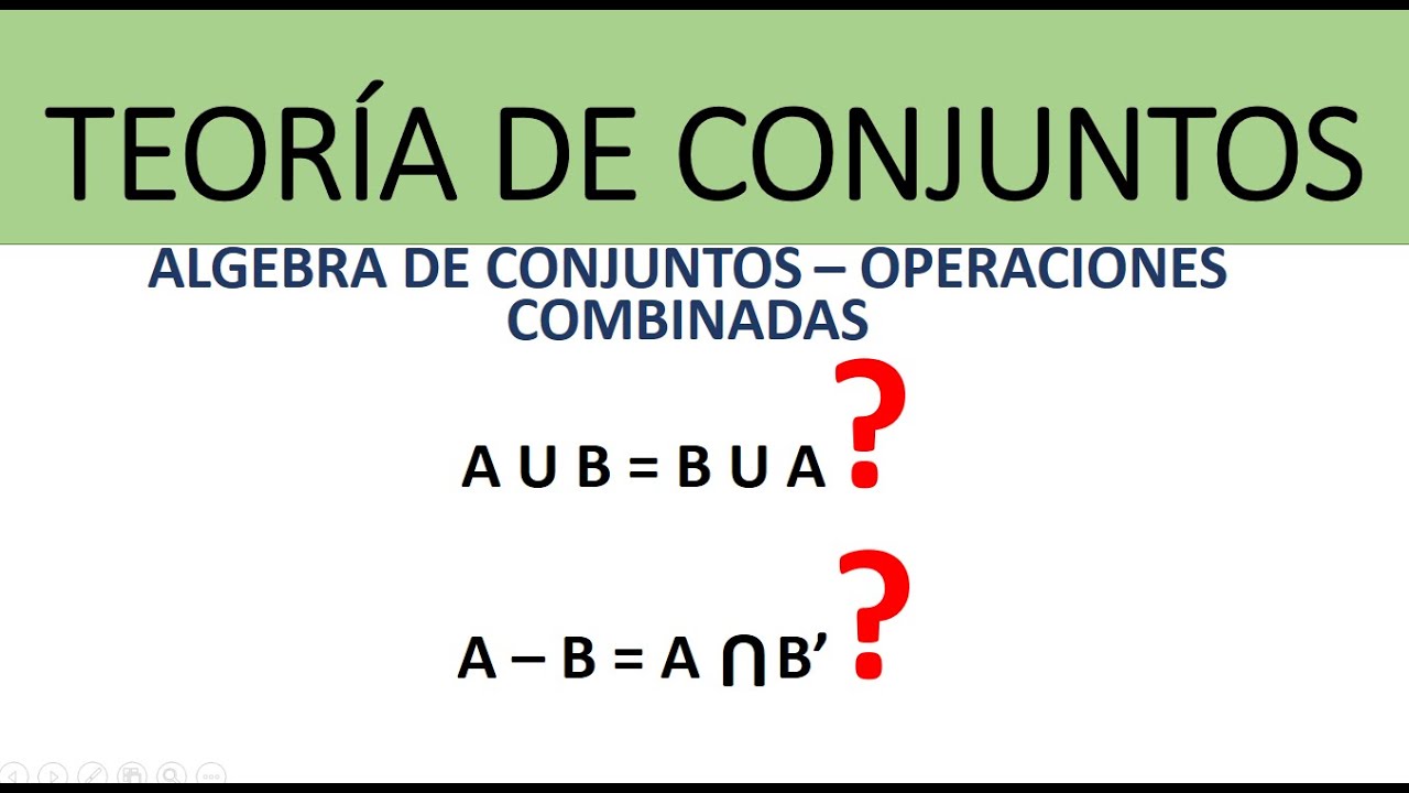 Álgebra de conjuntos Ley de Ley