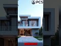 Duplex House Elevation Created with AutoCAD and 3ds Max #shorts