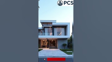Duplex House Elevation Created with AutoCAD and 3ds Max #shorts