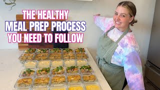 MEAL PREP with me! My Meal Prep Process for a Week of High Protein Healthy Meals You'll WANT to Eat!