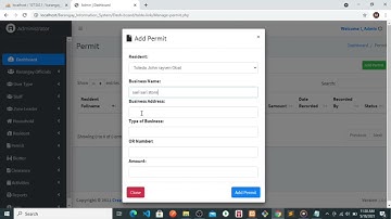 BARANGAY INFORMATION SYSTEM USING PHP/PDO(OOP)