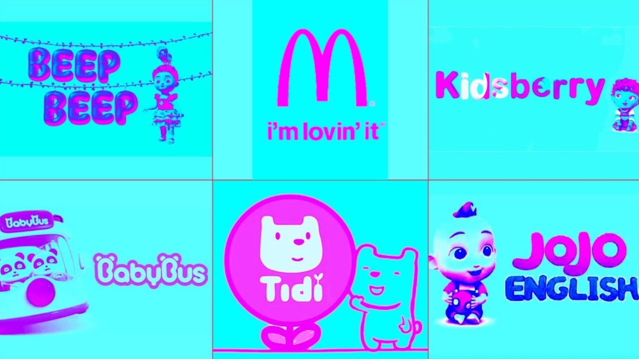 Best logo Compilation:BEEP BEEP logo, kidsbarry, babybus, tidi, Jojo English logo Effects