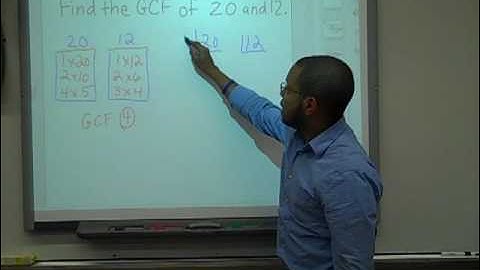 6.NS.4 - Greatest Common Factor